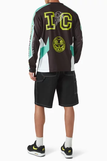 Motorcycle Long-sleeve T-Shirt in Cotton