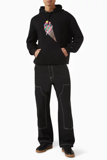 Cone Man Popover Hoodie in Cotton