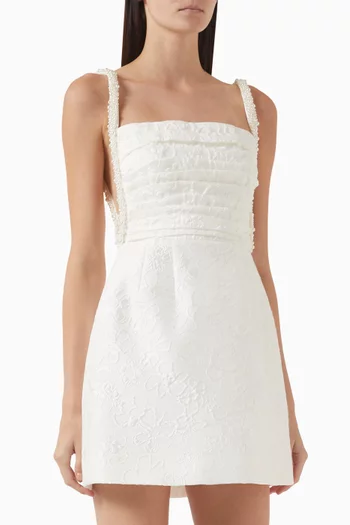 Esther Pearl-strap Mini Dress