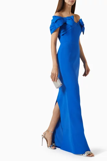 Antonella Gown in Bonded Crepe