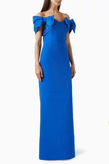 Antonella Gown in Bonded Crepe