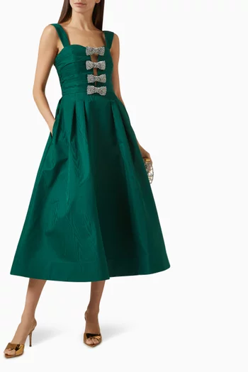 Luiza Midi Dress in Taffeta