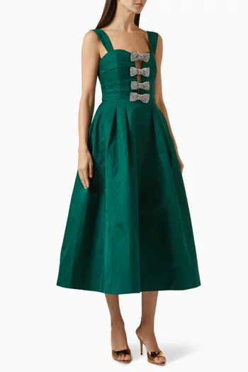 Luiza Midi Dress in Taffeta
