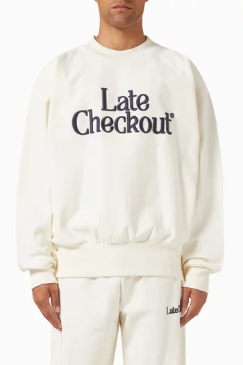 Logo Crewneck Sweatshirt in Cotton