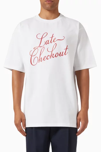 Script T-shirt in Cotton