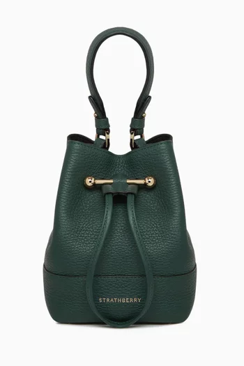 Small Lana Osette Bucket Bag in Calfskin Leather