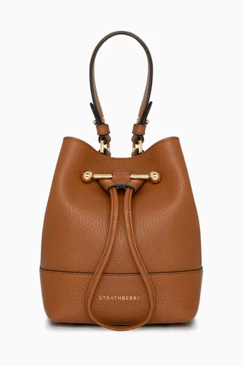 Lana Osette Bucket Bag in Grained Calf Leather