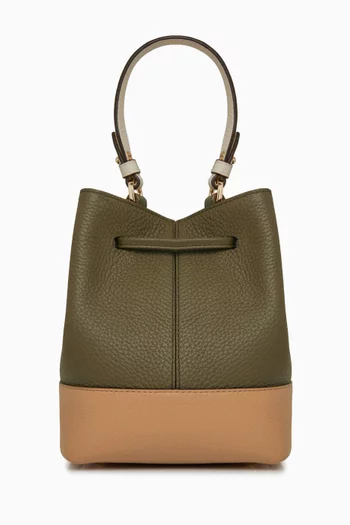 Small Lana Osette Bucket Bag in Calfskin Leather