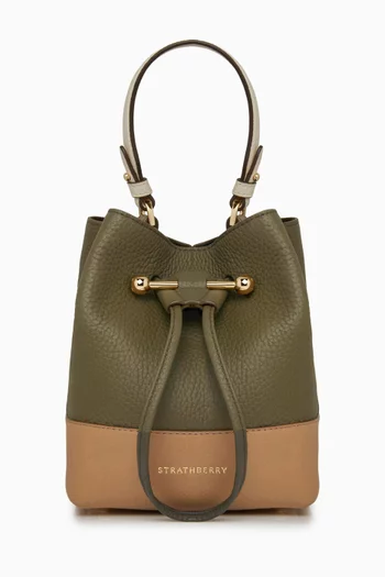 Small Lana Osette Bucket Bag in Calfskin Leather