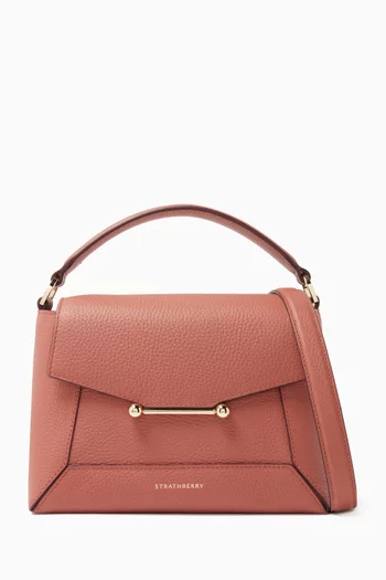 Mosaic Top-handle Bag in Grained Calfskin