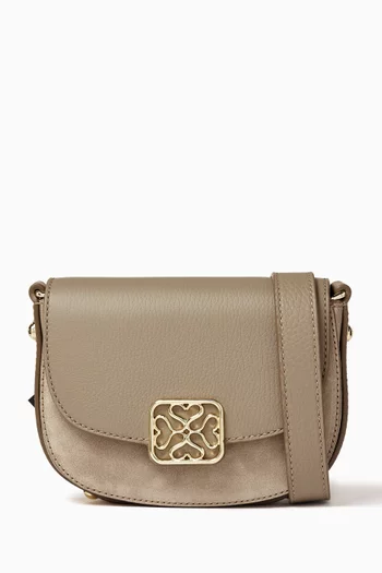 Mini Bay Shoulder Bag in Suede