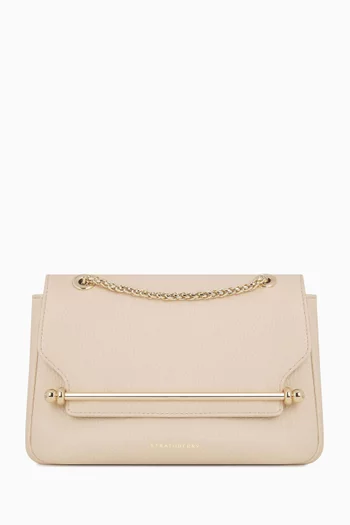 Mini East West Shoulder Bag in Grained Leather