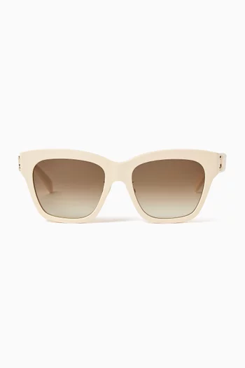 Square Frame Sunglasses in Acetate