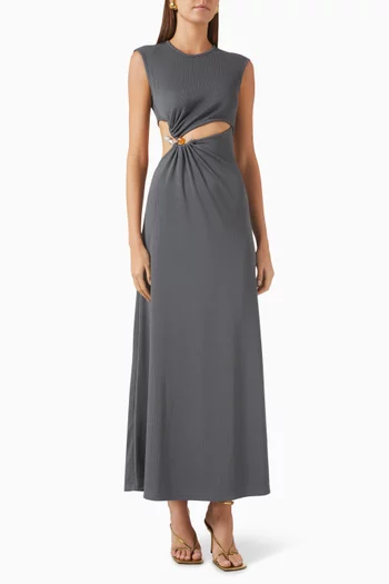 Concave Stone Tank Maxi Dress