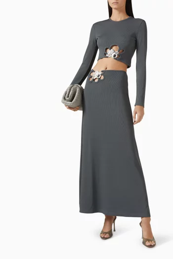 Trio Stone Maxi Skirt