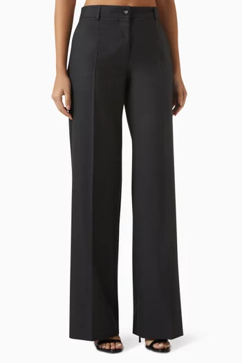 Flared Pants in Wool