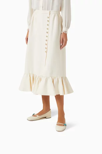 Mary-Jane Ballet Flats in Kidskin