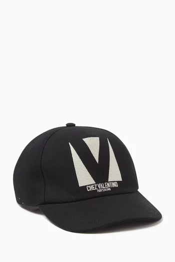 كاب بيسبول بشعار Chez Valentino قطن