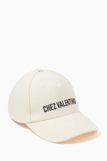 كاب بيسبول بشعار Chez Valentino قطن