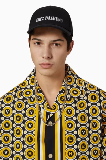 كاب بيسبول بشعار Chez Valentino قطن