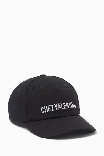 كاب بيسبول بشعار Chez Valentino قطن