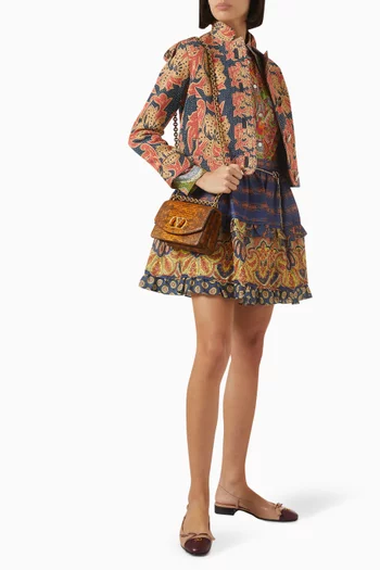 Small Vain Shoulder Bag in Tejus