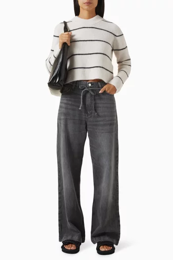 Gaby Striped Sweater in Wool-blend