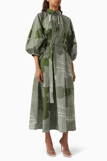 Hillary Printed Dress