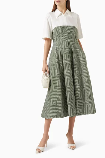 Osaka Midi Dres in Cotton