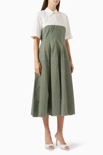 Osaka Midi Dres in Cotton