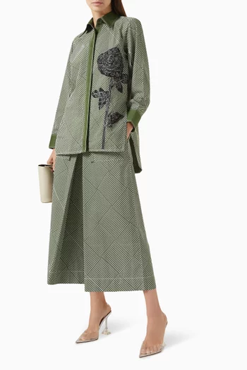 Osaka Embroidered Shirt in Cotton