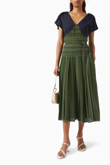 Victorian V-neck Dress
