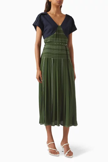 Victorian V-neck Dress