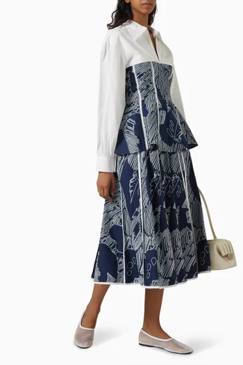 Stevie Printed Midi Skirt