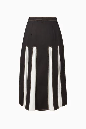 Christine Buttoned Midi Skirt