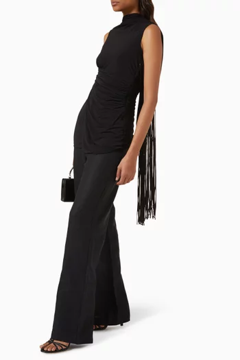Laon Open-back Top in Rayon Blend