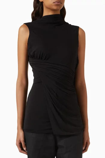 Laon Open-back Top in Rayon Blend
