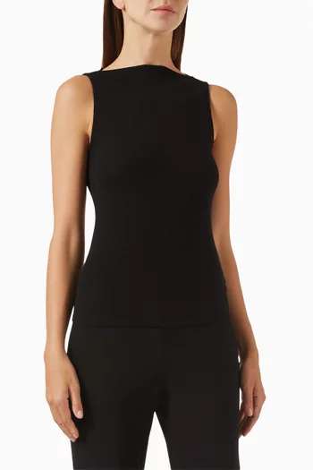 Bias Tank Top in Silk-knit