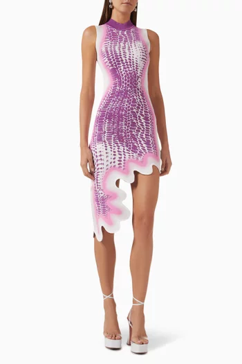 Brooklyn Wavy Asymmetric Dress