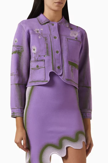 Zebrina Faux Cargo Jacket