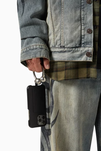 Piercing iPhone® 16 Pro Max Case in Leather