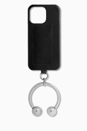 Piercing iPhone® 16 Pro Max Case in Leather