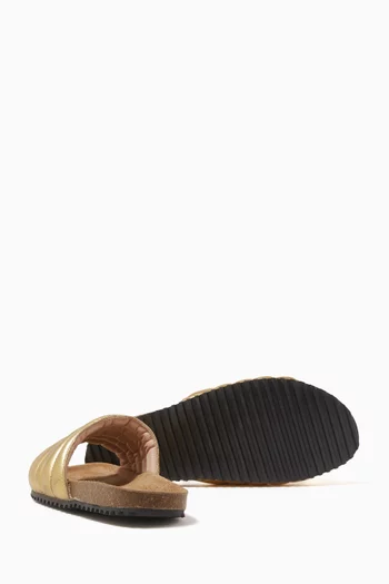 Billie Sandals in Leather & Cork