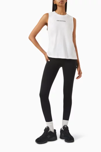 Shuffle Logo Tank Top in Organic Cotton