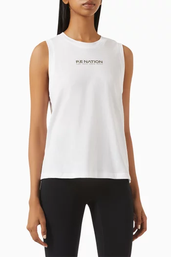 Shuffle Logo Tank Top in Organic Cotton