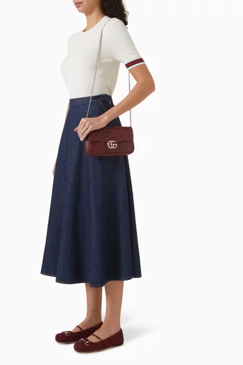 Mini GG Marmont Bag in Matelassé Leather