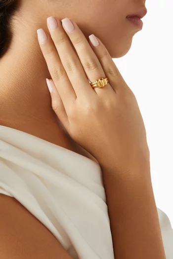 Ring in 24kt Gold-plated Sterling Silver