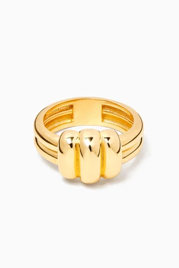 Ring in 24kt Gold-plated Sterling Silver