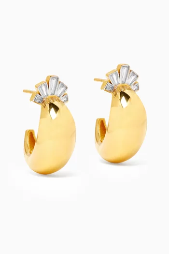 Bloomin Stud Earrings in 24kt Gold-plated Sterling Silver
