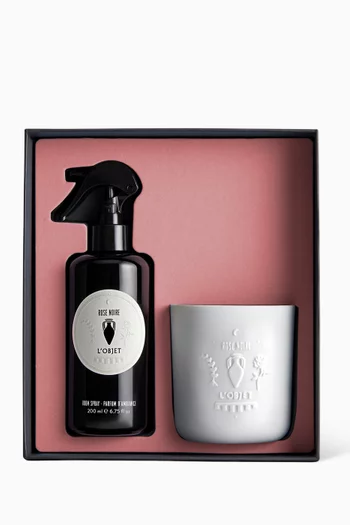 مجموعة هدايا شمعة وبخاخ معطر للغرف روز نوار